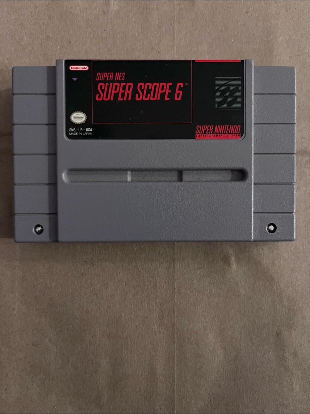 Nintendo Super NES Super Scope 6 (Gray) - Classic SNES Game Cartridge